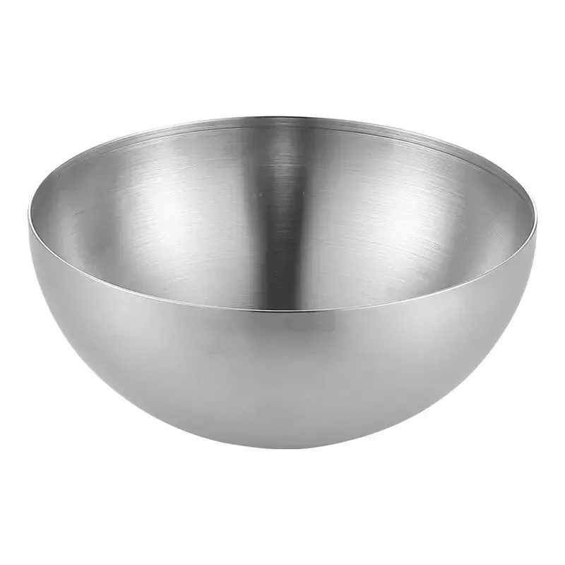 Stainless Steel Gold And Silver Salad Bowl Rice Noodles Lamian Noodles Bowl Kitchen Tableware Food Container image 5