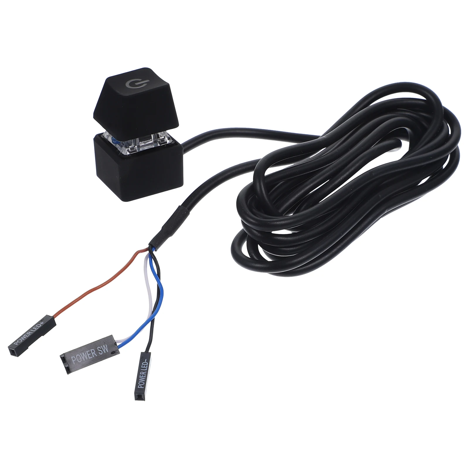 

Power On Button 1.65M PC LED Cable for Desktop Computer Case Motherboard Remote Start Extension Gaming Accessories