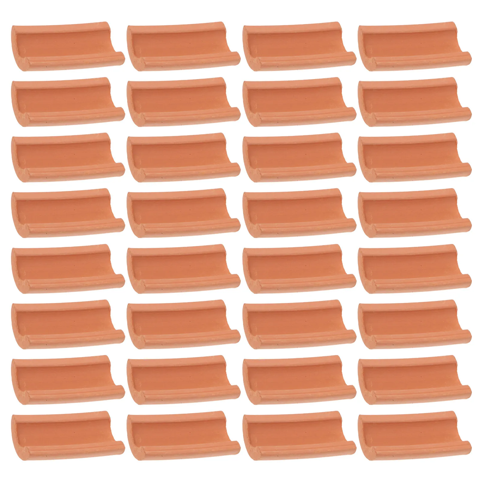 

50 шт. миниатюрной черепицы, реалистичные красные глиняные кирпичи для кукольного домика, диорамы, строительных блоков, декора микроландшафта, самоклеящиеся