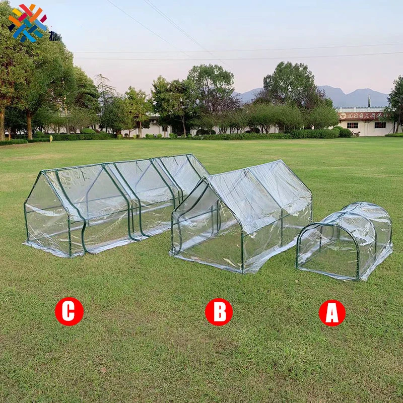 

Mini Greenhouse PVC Clear Cover Home Garden Plant Shelter Succulent Plants Outdoor Keep Warm Sunroom Roll-up Design No Frame