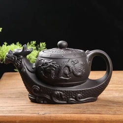 Hot Sales Chinese Yixing purple clay Teapot,Raditional dragon tea pot Big capacity Handmade clay tea set kettle kung fu teapot