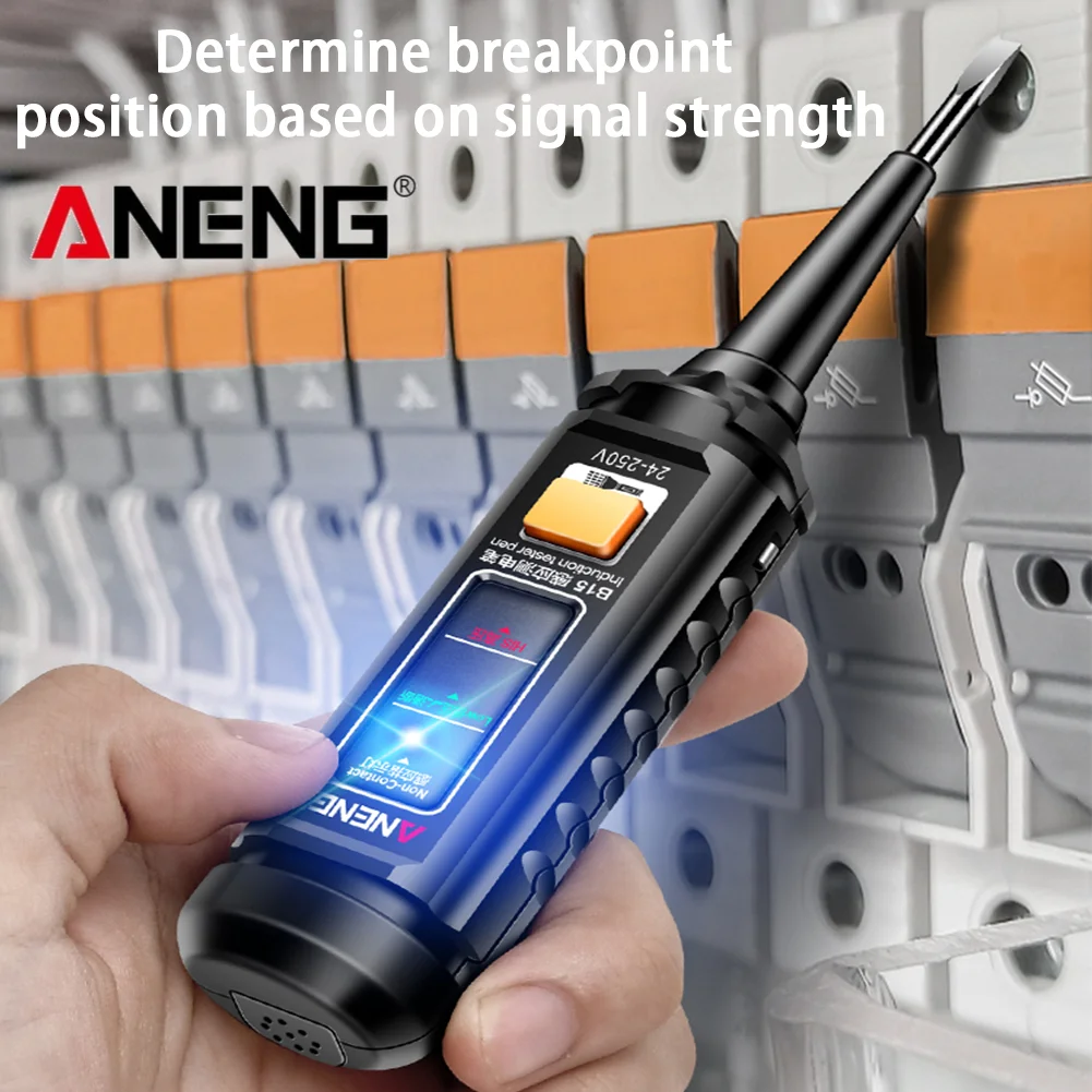 ANENG B15 Induction Teste Pen Highlight Color Light Professional AC Voltage Detection Electrician Screwdriver Testing Tools