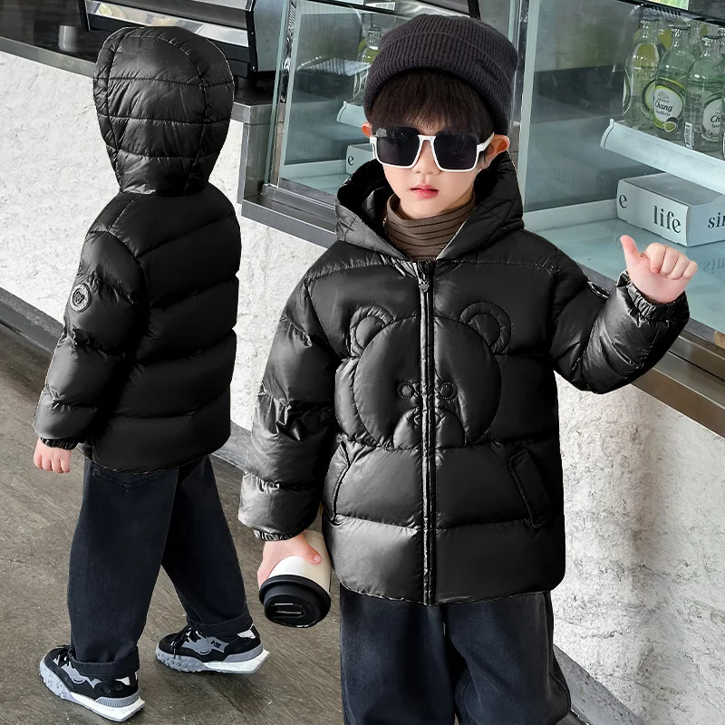 

Winter 2025 New Children's Light White Duck Down Medium and Long Casual Jacket