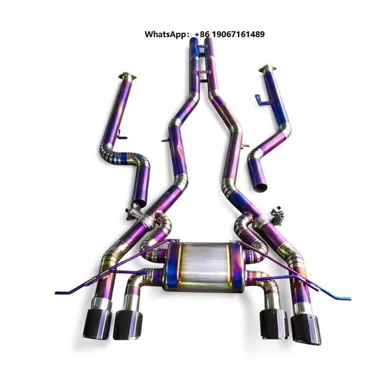 Grade 5 Titanium Valvetronic Catback Pipe Assembly for  M3 M4 G80 G82 G8X S58 3.0T 2019-2023 Exhaust Pipe Assembly Kit F002
