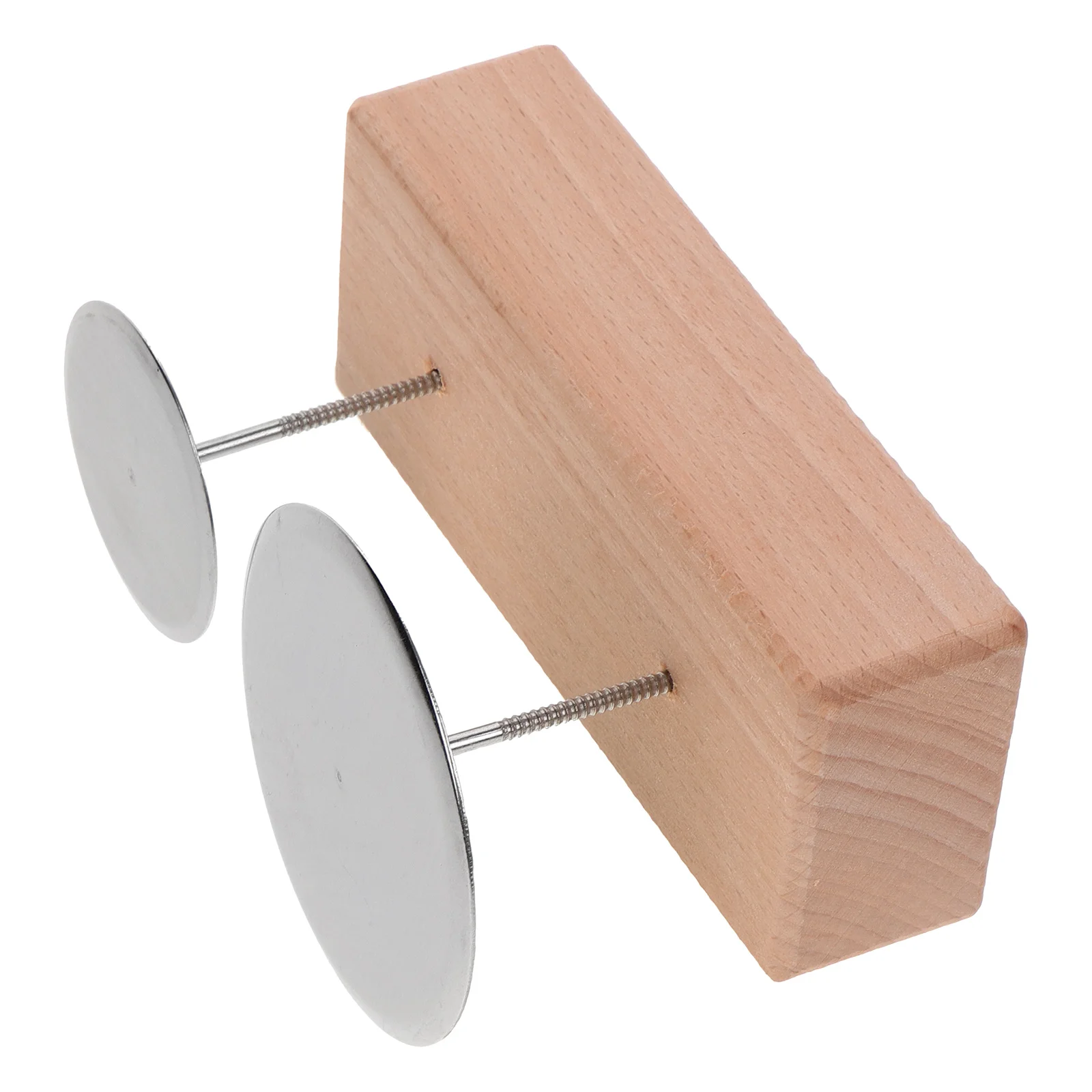 

Pipe Nail Table Display Stand Wood Round Flower Arrangement Holder Stainless Steel