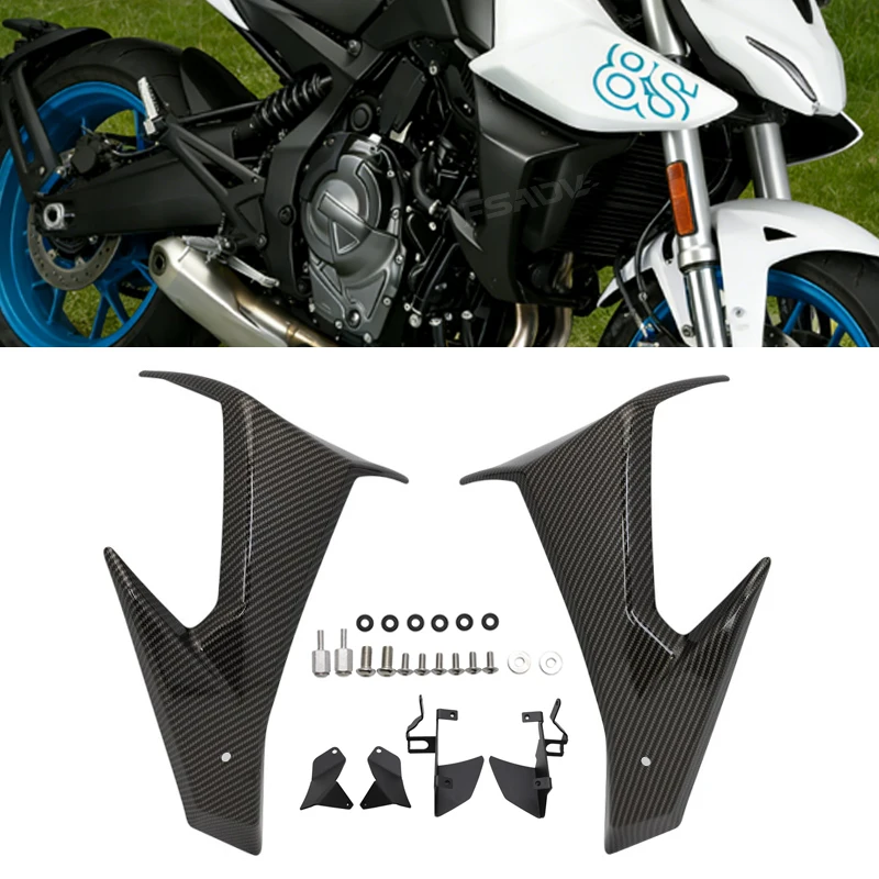 

Комплект переднего спойлера, прижимная сила, голые передние спойлеры, аэродинамическое крыло, крылышко для Suzuki GSX8S 2025 GSX 8S 2023 2024, мотоцикл