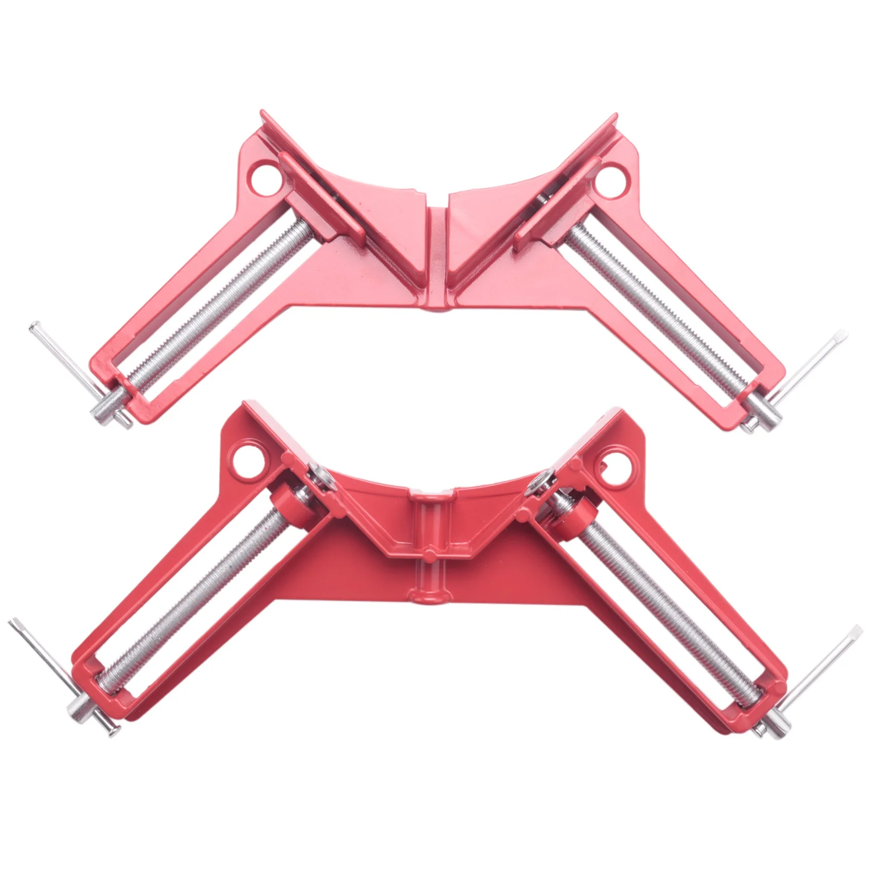 Corner Clamps 3inch 2pcs 90 Degree Right Angle Clamp Mitre Clamp for Wood Working Metal DIY Glass Picture Framing Jig, Quick Gri