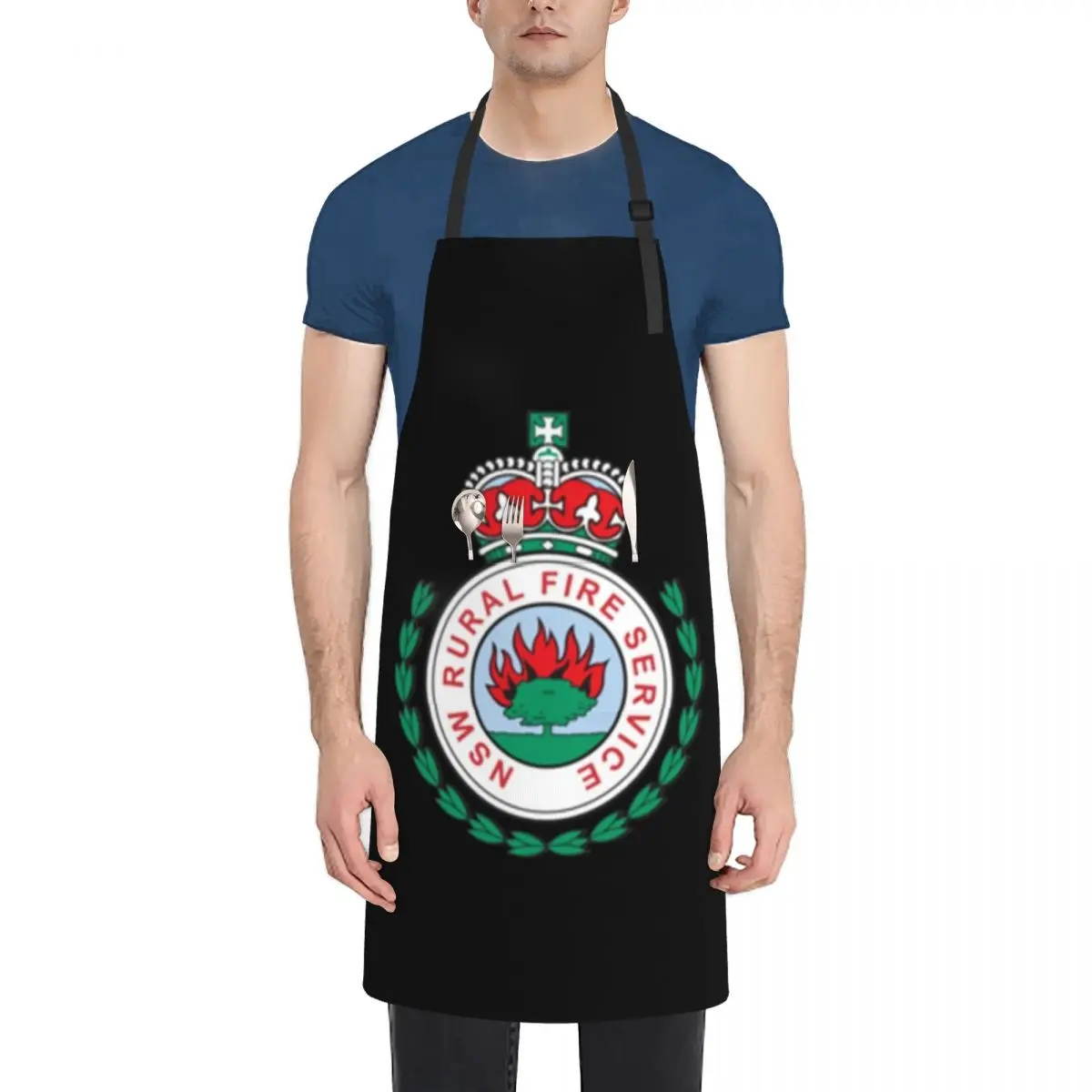 NSW Rural Fire Service T-Shirt Apron Kitchenware japanese style christmas kitchen Bib For Kitchen Apron