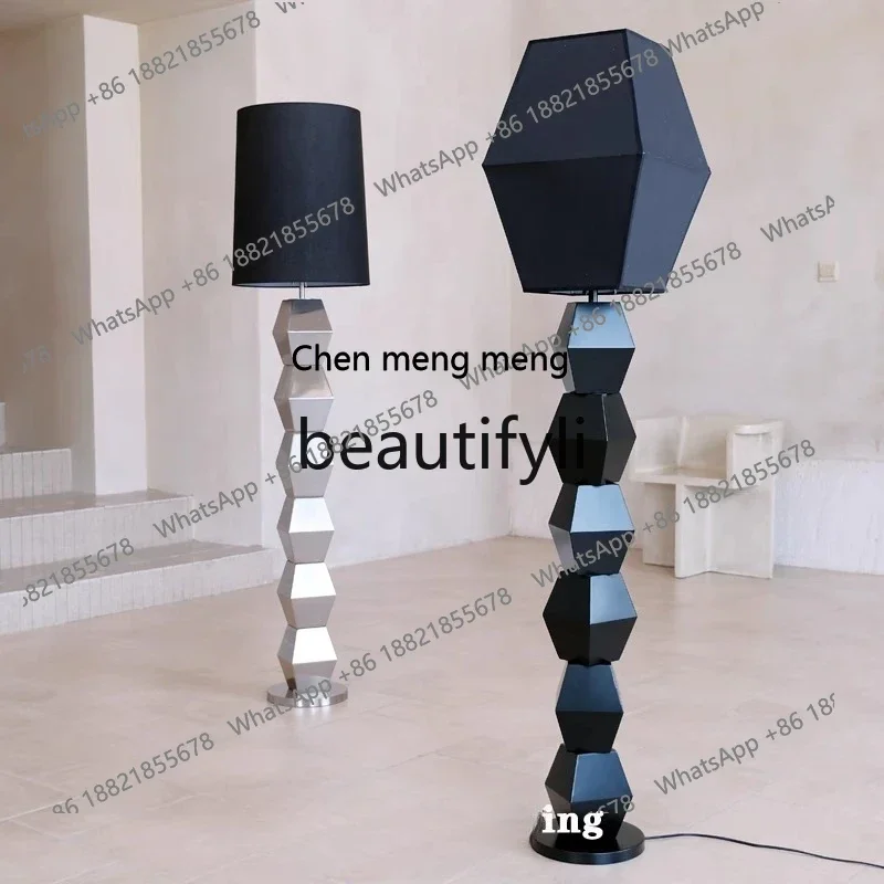 

Nordic modern retro living room floor decoration designer villa home exhibition hall decoration