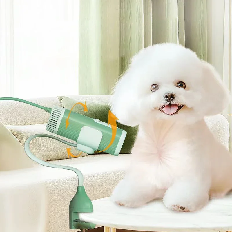 New Design Pet Hair Dryer High Power Silent Hair Blowing Artifact Hanging neck cat dryer free hands dog bath hair dryer