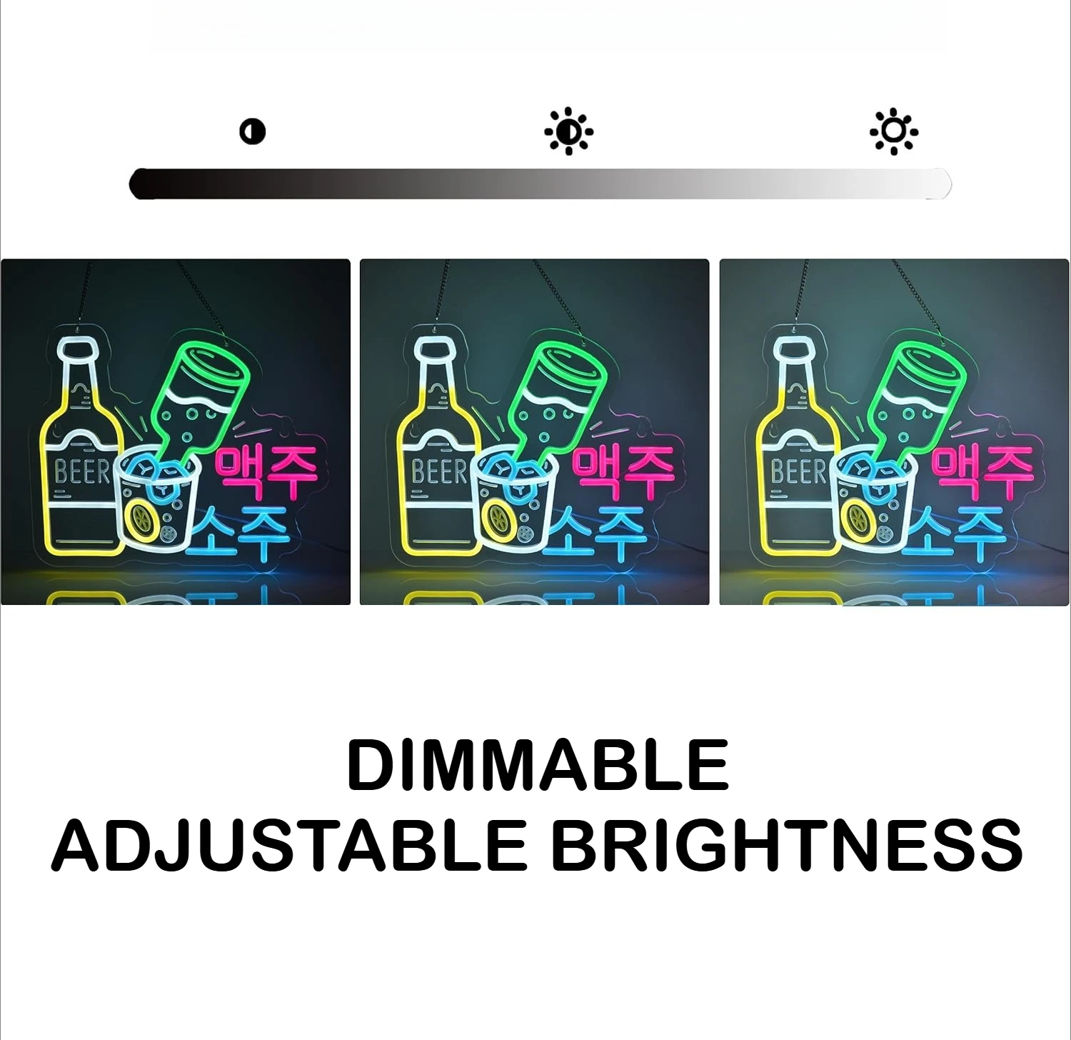 الكورية السوجو البيرة النيون أضواء LED عكس الضوء ل Izakaya مطعم بار كاريوكي متجر مطعم رجل الكهف ديكور USB بالطاقة