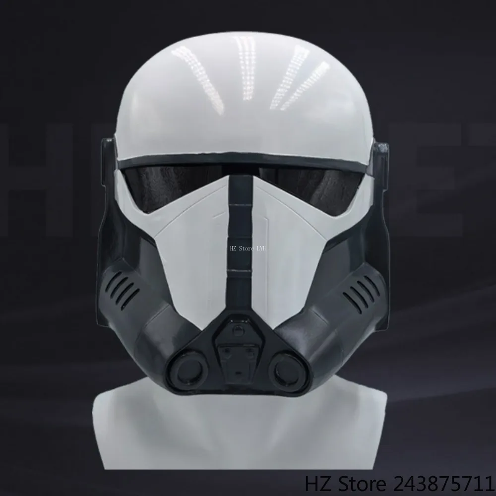 

Black White Imperial Stormtrooper Cosplay Helmet Mask for Halloween Costume Mask Props Resin Full Head Mask TK056