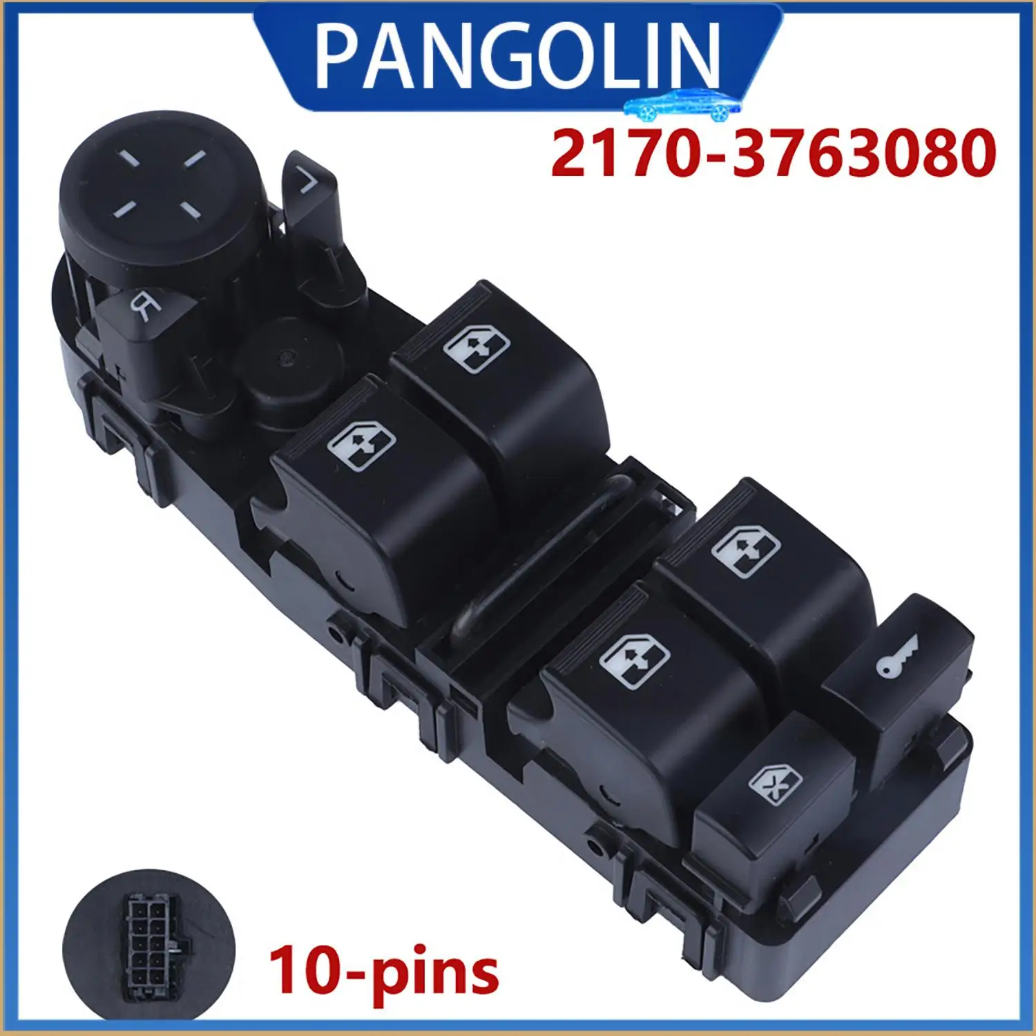 

PANGOLIN для LADA 0109 VAZ Priora 2170 2171 2172 Переключатель стеклоподъемника 1 шт. OEM Стиль 21703763080 Кнопка передней двери Автозапчасти