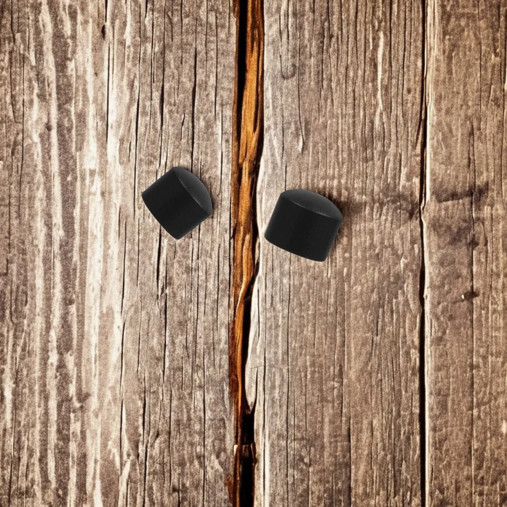 

10Pcs Black Foosball Rod Covers 15.8mm Plastic End Caps Safety Tip Protectors for Table Soccer Game Desktop Foosball Accessories