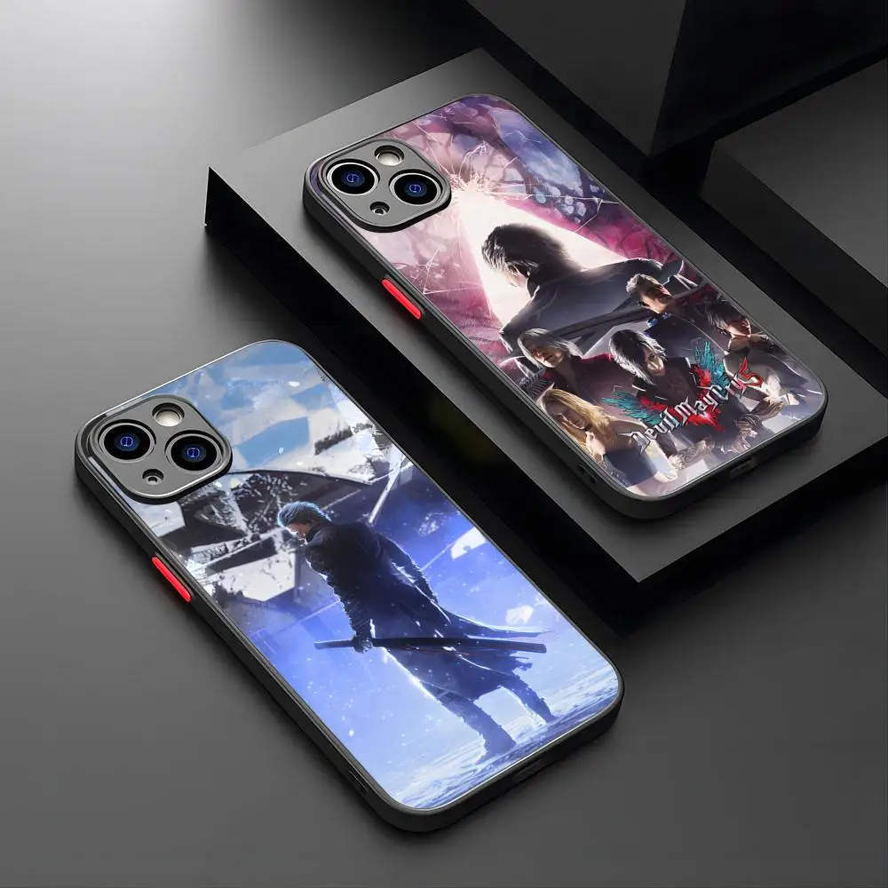 

D-Devil May C-Cry Phone Case For IPhone 15 16 14 12 13 11 Pro Max XR XS Mini Dirty Resistant X 7 8 Plus Matte Cover