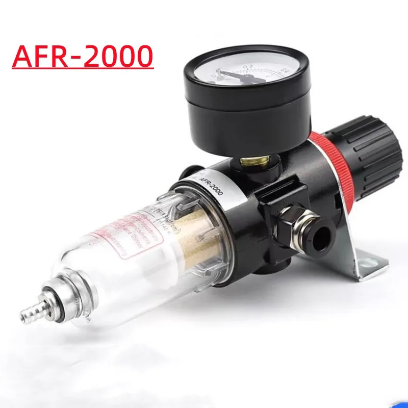 AFR-2000 Pneumatic Filter Air Treatment Unit Pressure Regulator Compressor Reducing Valve Oil Water Separation AFR2000 Gauge