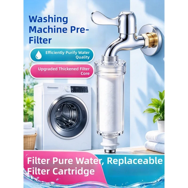 The leading brand of water‑filtering devices for washing machines: a household faucet‑mounted scale inhibitor, compatible wit...