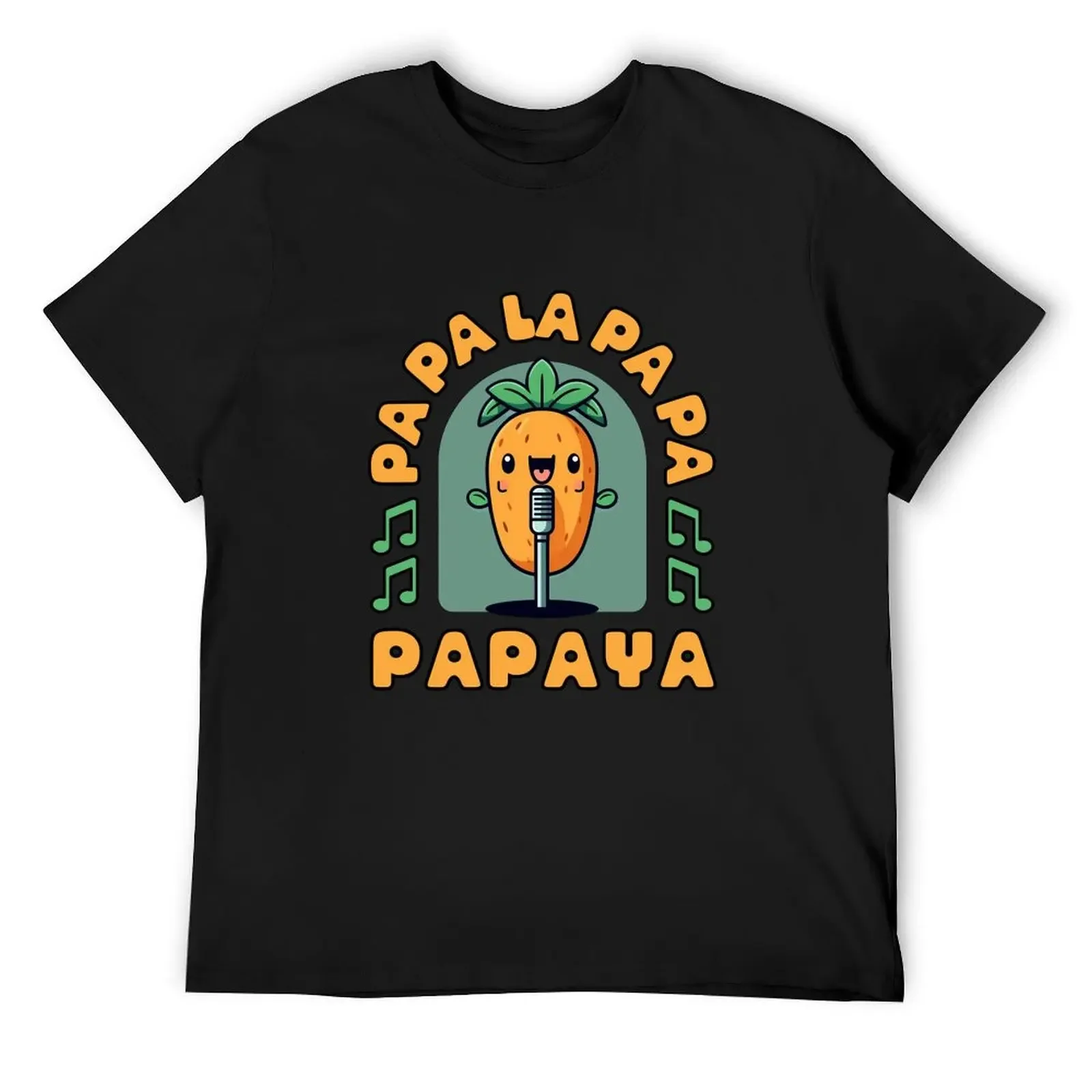 Kawaii Papaya певец футболка аниме вещи негабаритная футболка больших размеров корейские модные футболки мужские