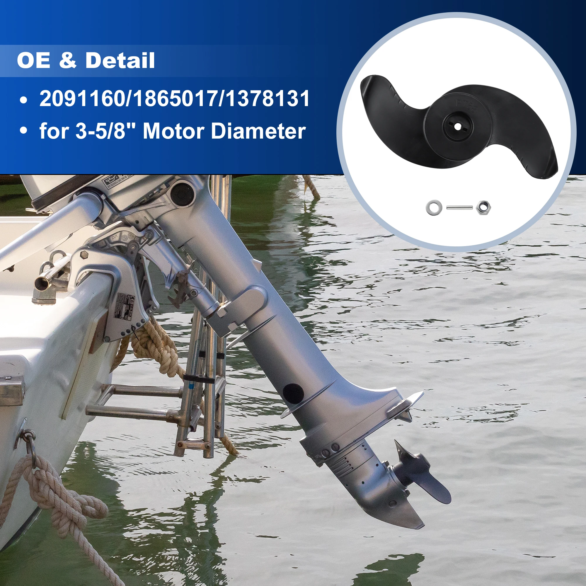 UXCELL MKP-32 Trolling Motor Propeller for Minn Kota 3-5/8