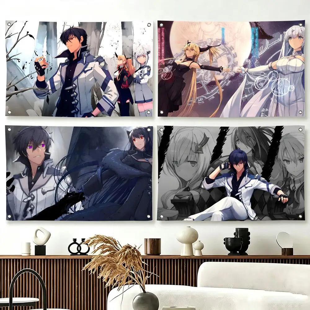 Fantasy Anime T-The Misfit of Demon King Academy Flags  For Living Room Home Dorm Decor Wall Outdoor Camping Party Banner Gifts