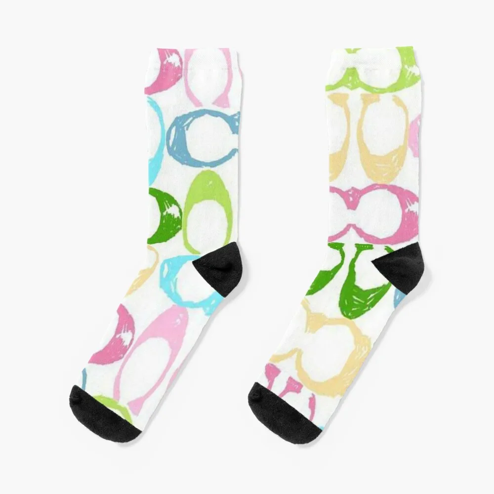 

Peaches bright Socks Golf Socks