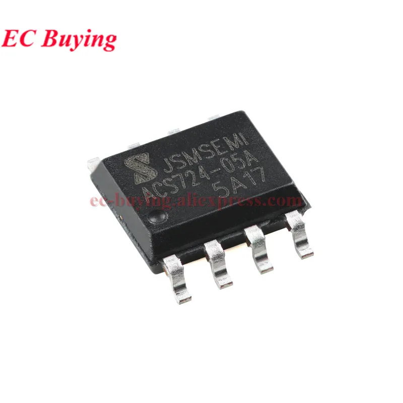 10Pcs/1pc ACS724 ACS724LLCTR-05AB 10AB 20AB 30AB 50AB ACS712 ACS712ELCTR-05B-T-JSM 20A 30A 5A Hall Effect Current Sensor Chip