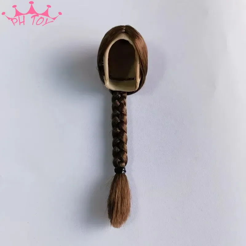 1/6 Scale Female Curly Straight Long Braid Hair Wig Head Carving Hairpiece for 12