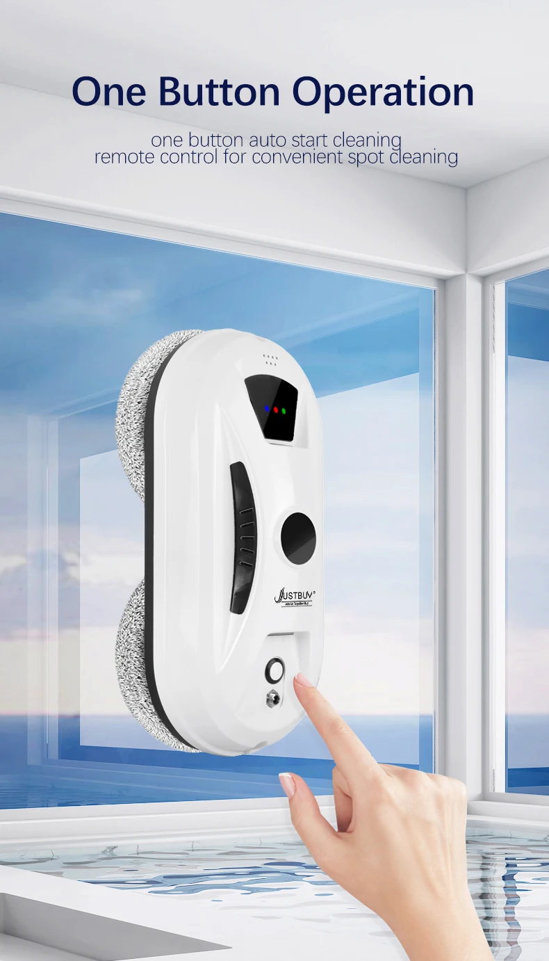 Fenster-Roboter-Staubsauger, automatisch arbeitend, elektrisch, mit Fernbedienung für den Haushalt – Detail 8