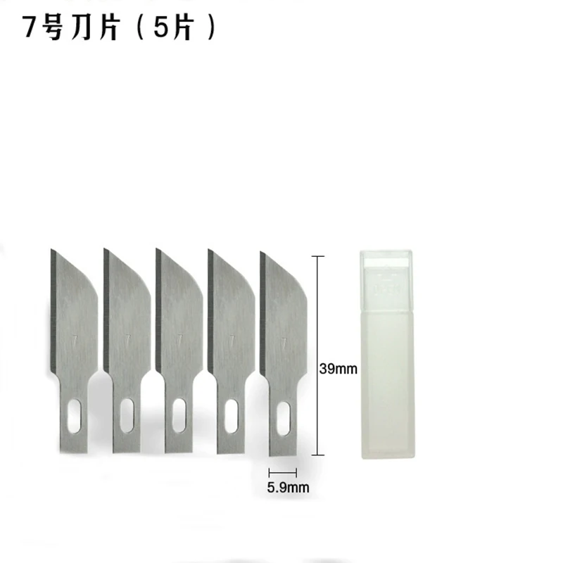 Antislip metalen scalpel + 11 stuks SK5 messen houtsnijwerk messen fruit voedsel ambachtelijke sculptuur graveermes handgereedschap WL-9302S