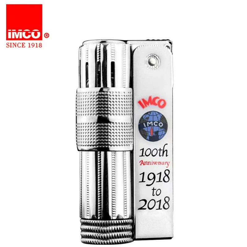 Original IMCO Lighter Old Gasoline Flint Lighter Windproof Stainless Steel Cigarette Petrol Oil Lighter Inflated Gadgets Man