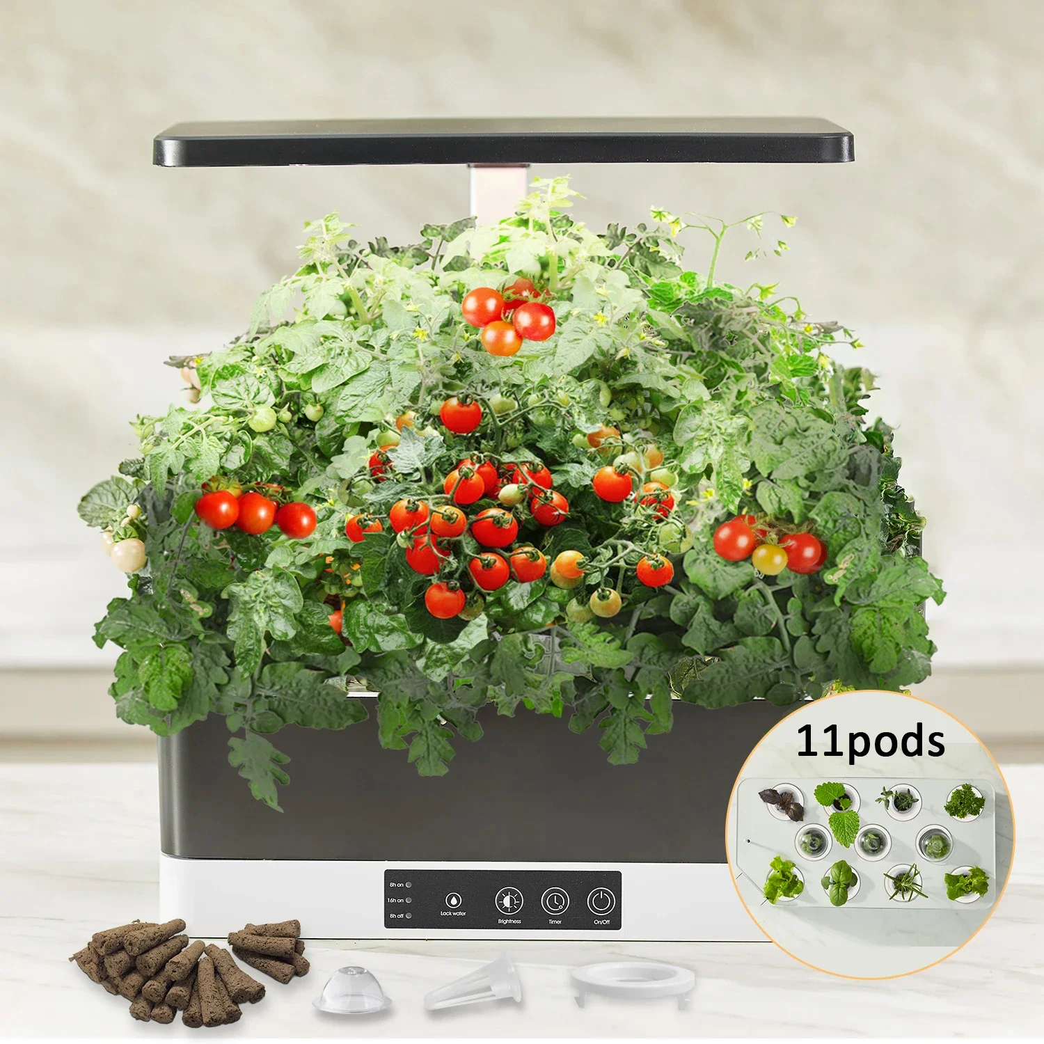 J&C Growing System Indoor Herb Hydroponics Plants Garden kit Planter Indoor Smart Garden Hydroponic