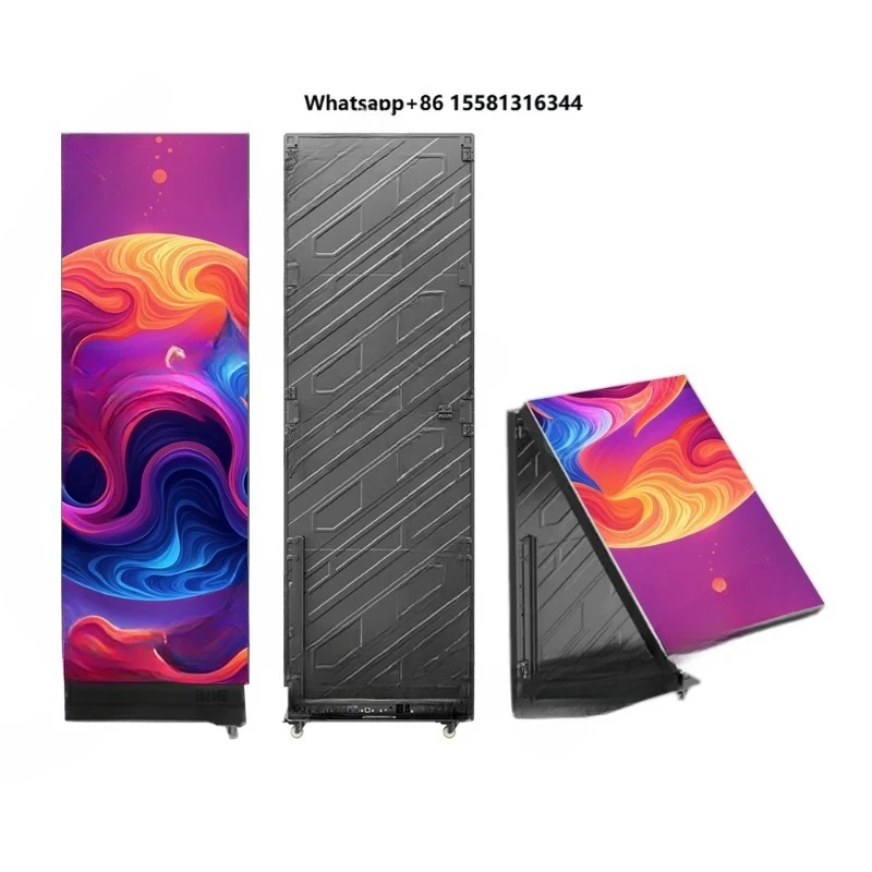 P2.5 Outdoor Waterproof Vertical Publicidad Led Digital Standing Display Poster Screen Totem Exterior Signage for Advertising