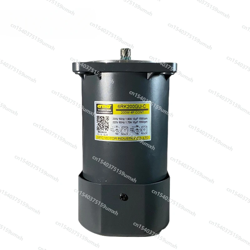 AC 220V 6RK140GU-C 6RK200GU-C 200W Motor Speed Regulation Gear Reduction Motor Speed Controller Electric Motor