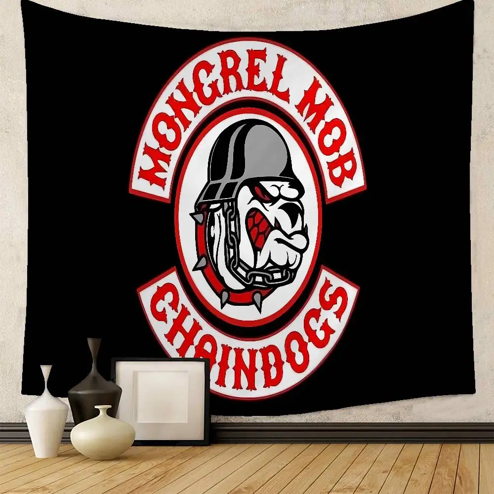 M-Mongrel الغوغاء مطبوعة كبيرة قماش مزخرف جداري الهندي بوذا الجدار الديكور السحر البوهيمي الهبي جدار ديكور فني