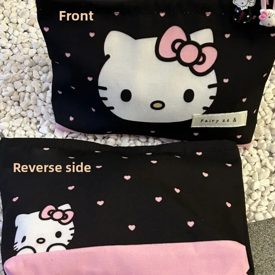

Ручная косметичка Sanrio Sweetheart KT Портативный кошелек большой емкости для прогулок (без подвески, отдельная сумка)
