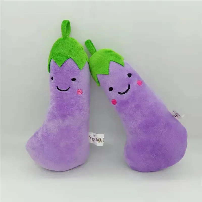 New 1PCS 20CM Simulation Eggplant Plush Toy PP Cotton Filled Simulation Vegetable Pendant Fun Hot Sale Cheap HANDANWEIRAN