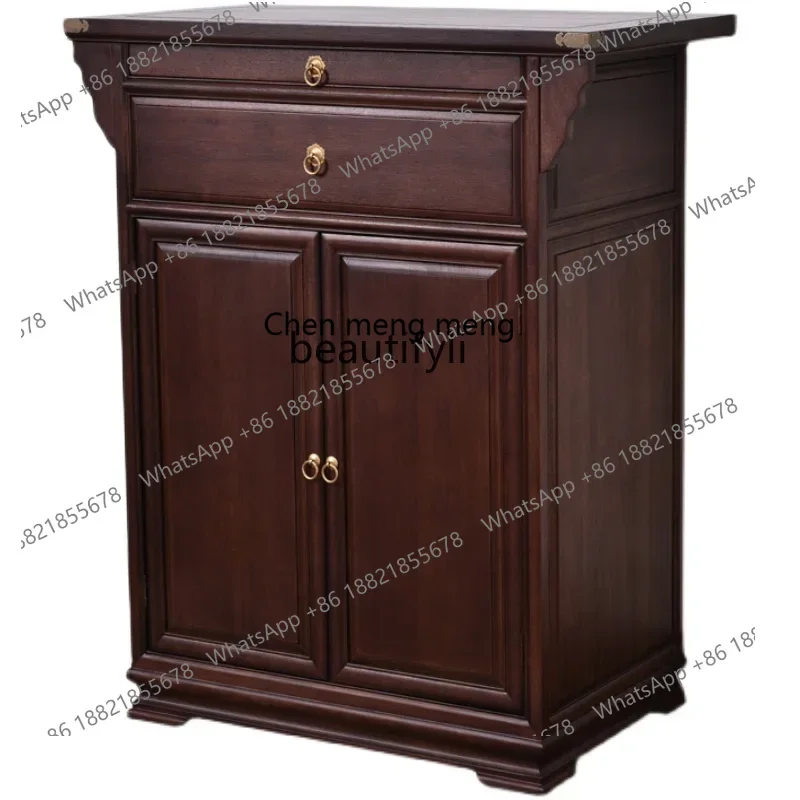 

xz1Solid Wood Altar Modern Simple Home Worship Guanyin Bringer of Good Fortune Table Cabinet New Chinese Style Altar