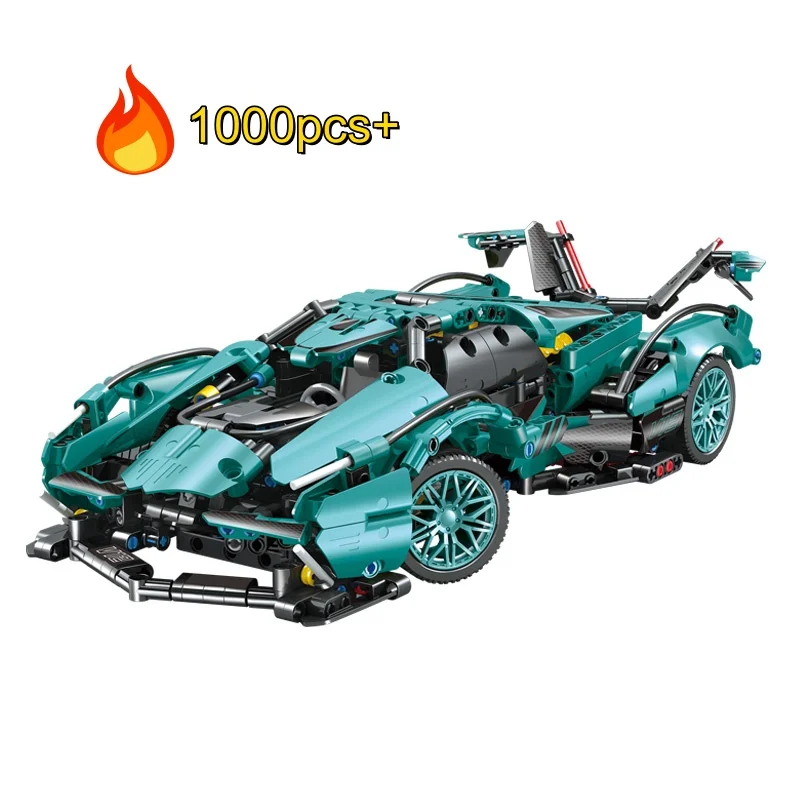 

1:14 технические V12 супер автомобиль строительные блоки моторные игрушки DIY настольные украшения модель подарок на день рождения, Рождество, Хэллоуин