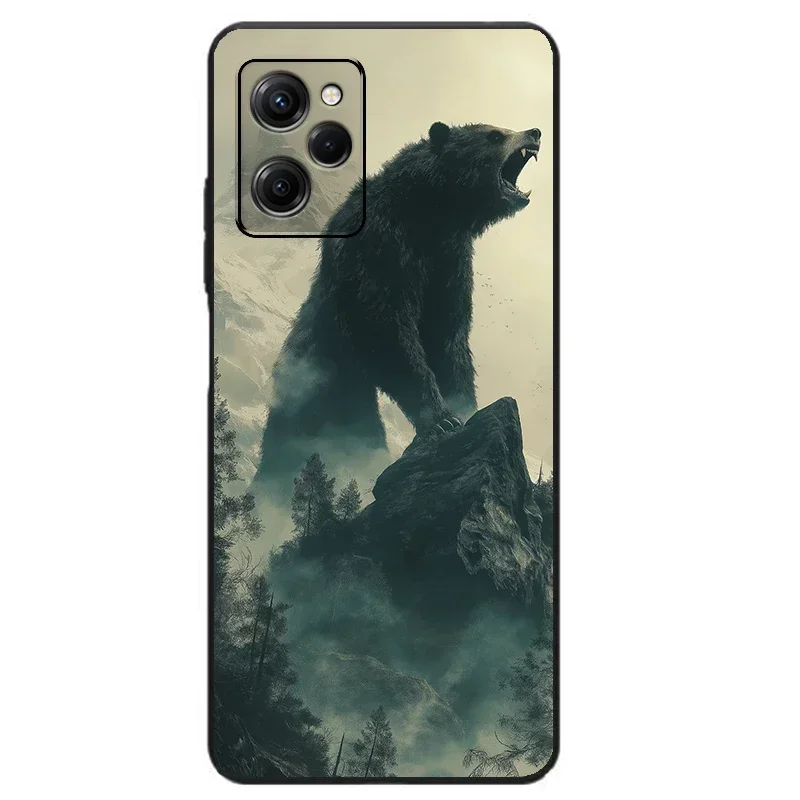 Bear Pattern Case For Oppo Realme Narzo 60 Pro 50 30 20 50i 50A Prime 30A 20A XT X2 Q5 Q5i Q3T Q3S Q3i Q3 5G Silicone Cover Case