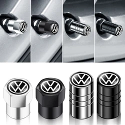 4pc Car Logo Wheel Tyre Valve Stem Caps Dust Accessories Car Styling For VW Golf 5 7 Passat B5 B6 Polo GTI Scirocco Jetta Beetle