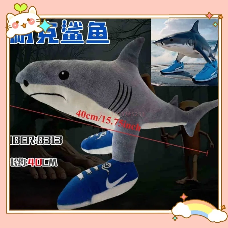 30cm Italian Brainrot Tralalero Tralala Plush Doll Room decoration Anime Soft Cushion Pillow Peripheral Toy Birthday Gift