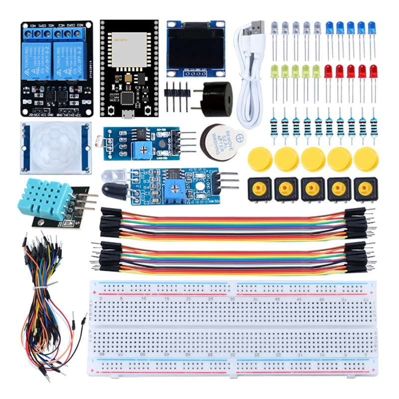 Tscinbuny ESP32 Complete Kit for Arduino Starter Kit Programming Project Breadboard Profesional Coding Educational Kits