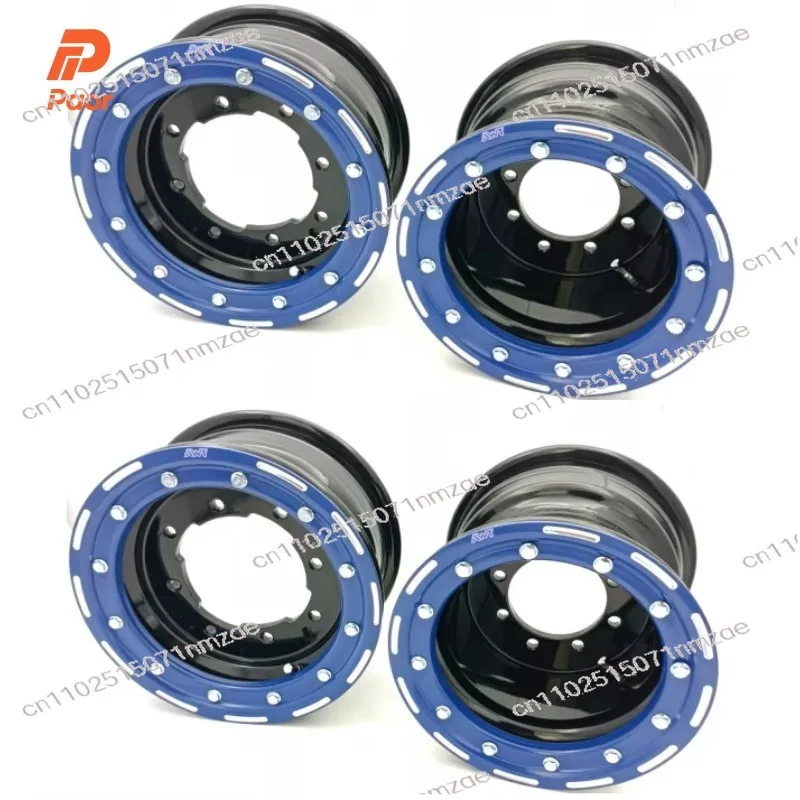 2.2 Inch Metal Wheel Rims with Pressure Plate - Universal for 1/8 1/10 Scale Crawler (YK4082 H8H Compatible) Tire Accessories