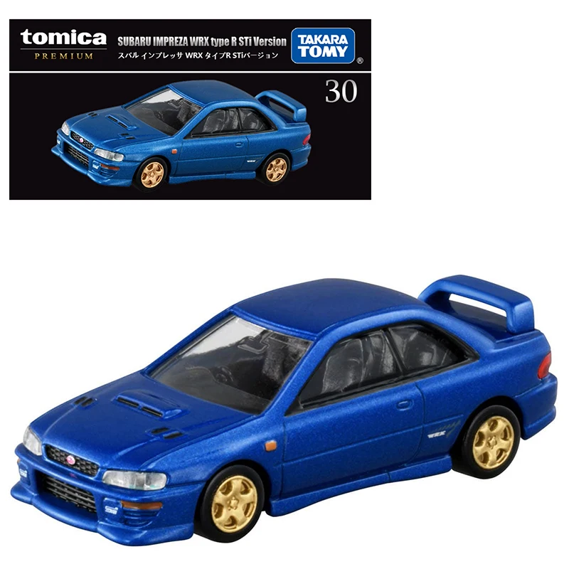 Takara Tomy Tomica Premium 30 Subaru Impreza WRX TypeR STi, modelo de coche de aleación, juguete de simulación, serie 1/61, 270751