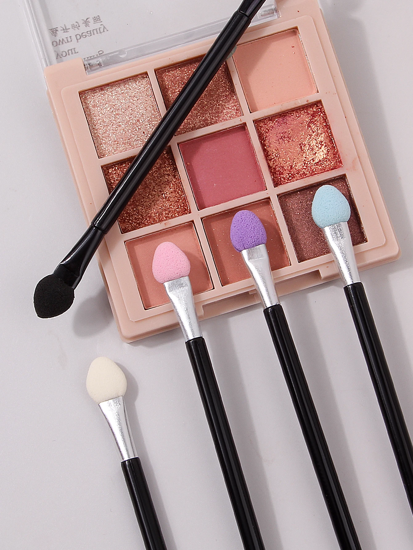 50/10PCS Professional Sponge Stick Eyeshadow applicator Makeup Brush Double head Eyeshadow Brush Mini Portable Sponge nail brush