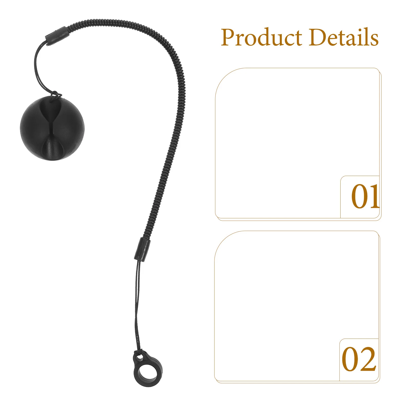 10 Pcs Lanyards Ballpoint Pen Base Counter Holder Anti Theft Stand Holders Display Chain Black for