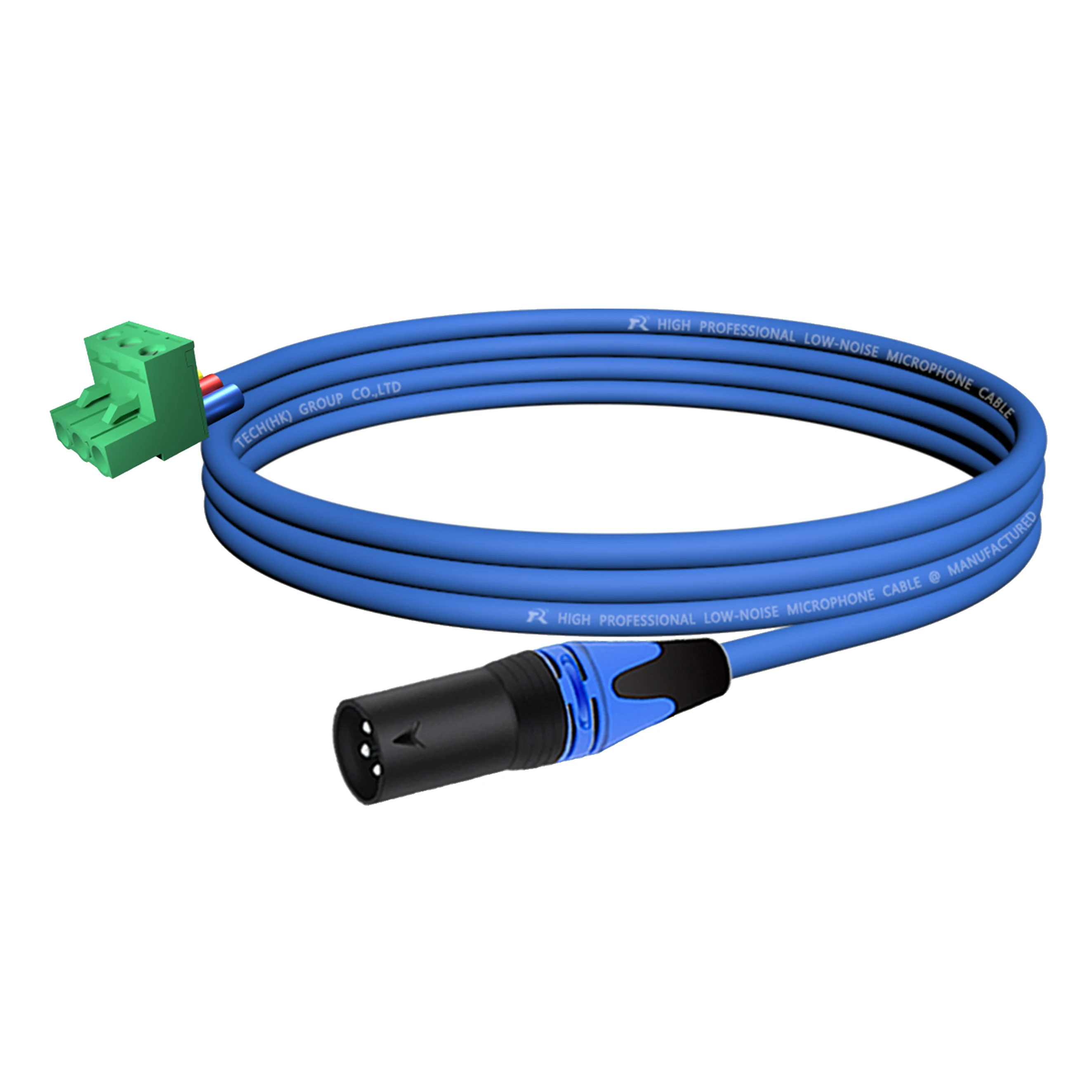 3P XLR Gerader Stecker Audio-Verbindungskabel, 5,08mm 3-Pin Schraubklemme zu XLR-Stecker/-Buchse, Geräuscharm Abgeschirmt für Soundsysteme – Detail 9