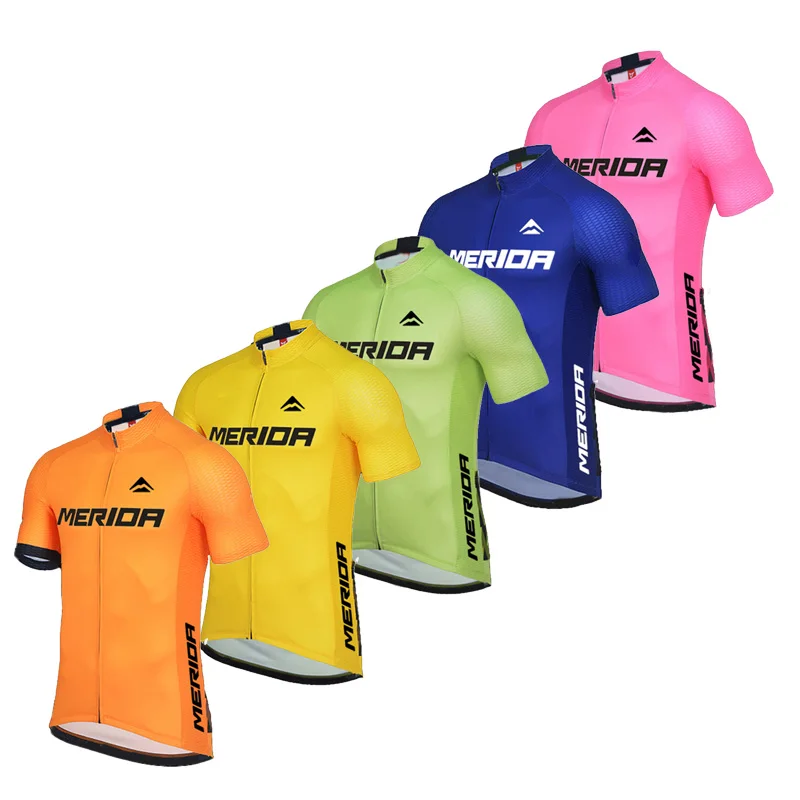 2025 Sports Team Training Cycling Clothing Breathable Men Short Sleeve Mallot Ciclismo Hombre Verano Merida Cycling Jersey Sets