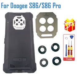 New Original DOOGEE S86 Pro Battery Cover Back Cover+Camera Decoration Metal +Camera Lens Accessories For DOOGEE S86 Smart Phone