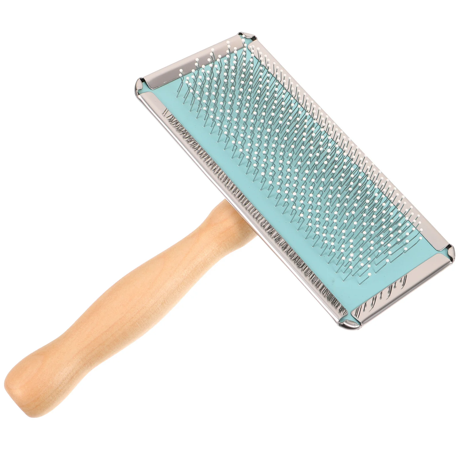 

1Pcs Large Size Universal De-Shedding Comb Stainless Steel Bristles Efficient Pet Hair Remover for Dogs Cats Portable Household